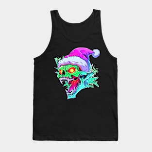 EDM Xmas Party Christmas Zombie Cat Tank Top